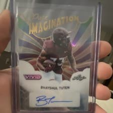 2025 Leaf Vivid Pure Imagination Autographs Bhayshul Tuten #PA-BT1 card
