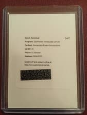 AJ Johnson 2024 Panini Immaculate Rookie Introductions card