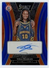 2025 Panini Select WNBA Draft Selections Signatures Tina Charles #21 card