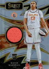 2025 Panini Select WNBA Sparks Rayah Marshall #17 card