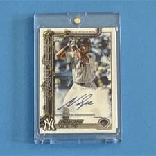 Anthony Volpe 2025 Topps Holiday Autographs card