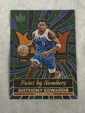 2024-25 Panini Court Kings Paint by Number Anthony Edwards #18 card