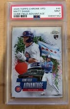 2025 Topps Chrome Update Chrome Homefield Advantage Matt Shaw #HA-44 card