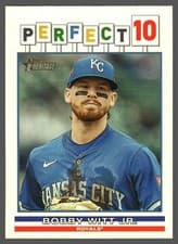 2025 Topps Heritage Perfect 10 Bobby Witt Jr. #P10-5 card