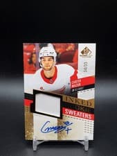 2025-26 SP Game Used Inked Rookie Sweaters Carter Mazur #IRS-CM card