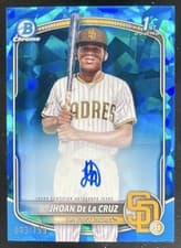 2025 Bowman Chrome Sapphire Edition Prospect Autographs Jhoan De La Cruz #CPSA-JD card