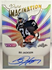 2025 Leaf Vivid Pure Imagination Autographs Bo Jackson #PA-BJ1 card