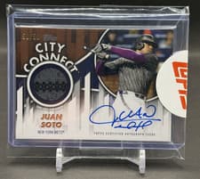 2026 Topps City Connect Swatch Autograph Relics Juan Soto #CCAR-JS card