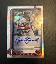 2025 Topps Chrome Update Autographs Ryan Fitzgerald #AC-RF card