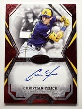 2025 Topps Tier One Talent Autographs Christian Yelich #TOTA-CY card