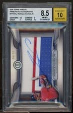 2025 Topps Tribute Prime Patch Autograph Relics Ronald Acuña Jr. #PPA-RA card