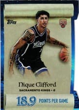 2025-26 Topps Holiday Making The Nice List Nique Clifford #ML-24 card