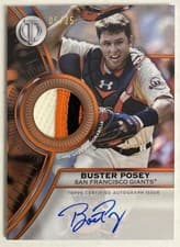 2025 Topps Tribute Threads Autograph Relics Buster Posey #TTTA-BP card