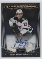 2024-25 O-Pee-Chee Platinum Rookie Autographs Marat Khusnutdinov #R-MK card
