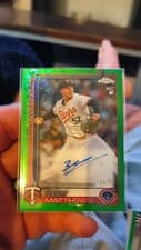 2025 Topps Chrome Logofractor Edition Rookie Autographs Zebby Matthews #RA-ZM card