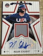 2025 Panini Stars & Stripes Signature Materials Nolan Schubart #SSM-NS card