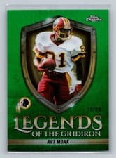 2025 Topps Chrome Legends of the Gridiron Art Monk #LOG-19 card