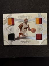 2024-25 Panini Flawless Quad Patches LeBron James #QP-MIA card