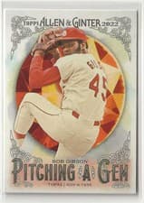 Bob Gibson 2022 Topps Allen & Ginter Pitching a Gem card