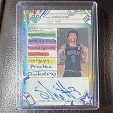 2024-25 Bowman University Chrome Course Load Autographs Isaiah Evans #CLA-IE card