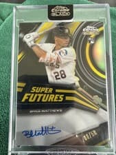 2026 Topps Chrome Black Super Futures Autographs Brice Matthews #SFA-BM card