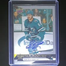 Sam Dickinson 2025-26 Upper Deck Star Rookies Base Star Rookies Autographs card