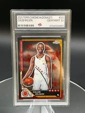 2025 Topps Chrome McDonald's All American Base Set Caleb Wilson #10 card