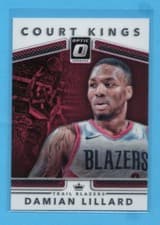 Damian Lillard 2017 Panini Donruss Optic Court Kings card