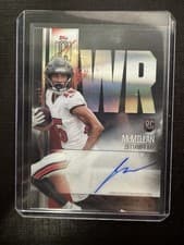 2024 Topps Signature Class Rookie Class Crystal Clear Autographs Jalen McMillan #RCC-JM card