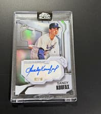 2025 Topps Chrome Black Ivory Autographs Sandy Koufax #IVA-SK card