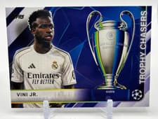 2025-26 Topps UEFA Club Competitions Trophy Chasers Vini Jr. #TC-30 card