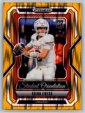 2025 Panini Prizm Draft Picks Student Orientation Quinn Ewers #6 card
