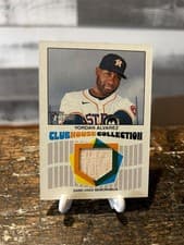 2026 Topps Heritage Clubhouse Collection Relics Yordan Alvarez #CCR-YA card