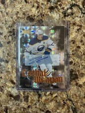 2025-26 SkyBox Metal Universe Lethal Weapon Auto Tage Thompson #LW-10 card