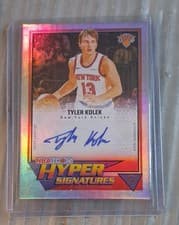 2025-26 NBA Hoops Hoops Hyper Signatures Tyler Kolek #HHS-TK card