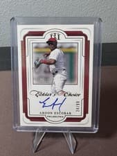 2025 Panini National Treasures Ecklar's Choice Signatures Aroon Escobar #20 card