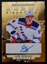 2025-26 Upper Deck Artifacts Aurum Signatures Gabe Perreault #AS-GP card