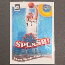 Victor Wembanyama 2023 Donruss Optic Splash card