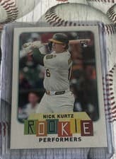 2025 Topps Heritage Rookie Performers Nick Kurtz #RP-7 card