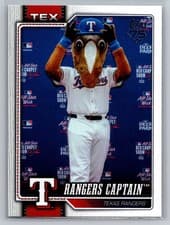 2026 Topps Mascots Rangers Captain #M-12 card
