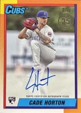 2025 Topps Update 1990 Topps Baseball Autographs Cade Horton #90A-CAH card