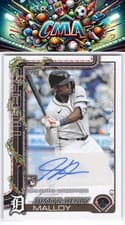 2025 Topps Holiday Autographs Justyn-Henry Malloy #PA-JM card