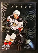 2024-25 Upper Deck Artifacts Aurum Leo Carlsson #A-LC card