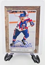 2024-25 Upper Deck Engrained Icons Beehive Portrait Signatures Lucien DeBlois #BH-LD card