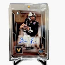 2025 Bowman University Chrome Chrome Prospect Autographs Diego Pavia #BCA-DPA card