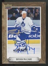 2024-25 Upper Deck Engrained Icons Beehive Portrait Signatures Bryan McCabe #BH-BM card