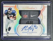 2025 Panini Flawless Laundry Tag Signatures Rodney Hampton #55 card