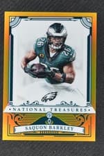 2025 Panini National Treasures Premium Saquon Barkley #80 card