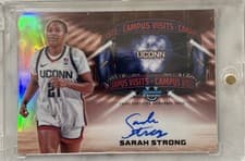 2024-25 Bowman University Chrome Campus Visits Autographs Sarah Strong #CVA-SS card