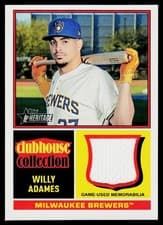 2025 Topps Heritage Clubhouse Collection Relics Willy Adames #CCR-WA card